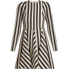 VALENTINO  Striped wool and silk-blend d - sukienki - 
