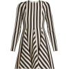 VALENTINO  Striped wool and silk-blend d - Obleke - 