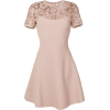 VALENTINO cut-out detail dress with lace - Vestidos - 