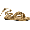 VALENTINO  neutral rope sandal - Sandalias - 
