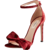 VALENTINO velvet ankle strap heel - 经典鞋 - 