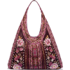 VALMERE bordeaux velvet embroidered bag - Сумочки - 