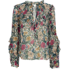 VERONICA BEARD Abra Floral Chiffon Blous - Long sleeves shirts - 