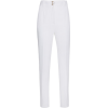 VERSACE White High Waisted Trousers - Капри - 