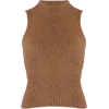 VERSACE brown sleeveless sweater - Jerseys - 