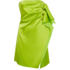 VERSACE lime green strapless satin dress - sukienki - 