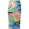 VERSACE mixed print pencil skirt - Krila - 