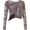 VIVIENNE WESTWOOD burgundy beige sweater - Pullovers - 