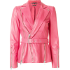 Valentino Pink Leather Jacket - Kurtka - 