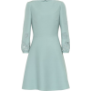Valentino Blue Silk Dress - Obleke - 