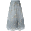 Valentino Butterfly Embroidered Tulle Sk - Röcke - 