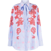 Valentino floral lace pinstripe shirt - Koszule - długie - 