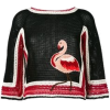 Valentino knit flamingo top - Пуловер - 