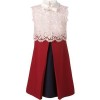 Valentino lace colour block dress - ワンピース・ドレス - 