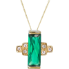 V by Laura Vann Audrey Emerald Pendant - Collares - 
