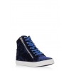 Velvet Lace Up High Top Sneakers - Superge - $24.99  ~ 21.46€