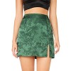 Verdusa Women's High Waist Split Jacquard A-line Mini Skirt - Skirts - $15.99 