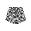 Verdusa Women's Paperbag Tie Waist High Waist Plaid Shorts - Shorts - $15.99 