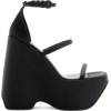 Versace 3 Strap Satin Platform - 厚底鞋 - $1,425.00  ~ ¥9,547.98