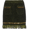 Versace Fringe Hem Tweed Skirt - スカート - 