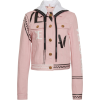 Versace Hooded Graphic Denim Jacket - Puloveri - 