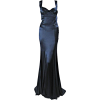 Versace Midnight Blue Silk Gown - ワンピース・ドレス - 