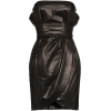 Versace - Strapless leather mini dress - Dresses - $3,595.00 