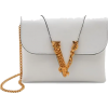 Versace Virtus Leather Crossbody Bag - Schnalltaschen - 