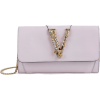 Versace Virtus Leather Wallet-On-Chain - Clutch bags - 