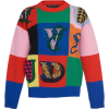 Versace colorblock knit sweater - Пуловер - 