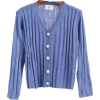 Vertical striped single-breasted cardiga - Swetry na guziki - $23.99  ~ 20.60€