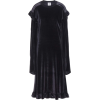 Vetements black velvet long ruffled  - sukienki - 