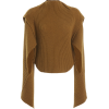 Victoria Beckham Cutout Ribbed-Knit Mock - Pullovers - 