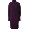 Victoria Beckham Ribbed knit turtleneck - ワンピース・ドレス - 