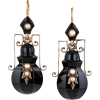 Victorian Onyx Earrings - Earrings - 