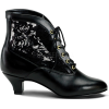 Victorian Black Ankle Boots - Buty wysokie - 