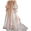 Victorian pink vintage dress - sukienki - 