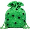 View the look GANNI green Edison polka - Hand bag - 