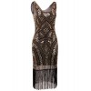 Vijiv 1920s Vintage Inspired Sequin Embellished Fringe Prom Gatsby Flapper Dress - Dresses - $29.99  ~ £22.79