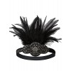 Vijiv Black 20s Headpiece Vintage 1920s Headband Flapper Great Gatsby - Accessories - $13.99 