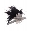 Vijiv Vintage Black Silver 20s Headpiece Flapper Headband 1920s Great Gatsby - Modni dodaci - $7.99  ~ 6.86€