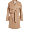 Vila Wool Brown Coat - Jaquetas e casacos - 