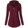Vinmatto Women's Long Sleeve V Neck Pullover Kangaroo Pocket Sweatshirt Hoodie - Koszulki - długie - $39.99  ~ 34.35€