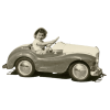 Vintage Photo Kid Toy Car - 車 - 