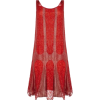Vintage 1920s Red Lame Flapper dress - sukienki - 