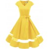 Vintage 1950s Rockabilly Polka Dots Cocktail Dress Cap Sleeve Retro Prom Party D - ワンピース・ドレス - £29.99  ~ ¥4,441