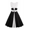 Vintage Classy 50s Sleeveless Party Picnic Cocktail Swing Dress - Dresses - $19.99  ~ £15.19