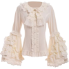 Vintage Edwardian Ruffled Blouse - Long sleeves shirts - $68.00 