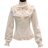 Vintage Edwardian Ruffled Blouse - Long sleeves shirts - 
