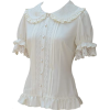 Vintage Edwardian Ruffled Blouse - Camisa - longa - 